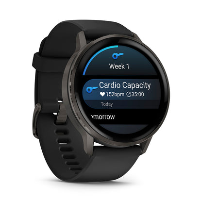 Relógio Garmin Venu ® 4 Ardósia e Preto - 45 mm