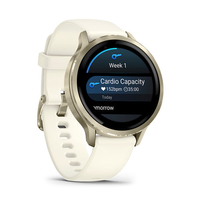 Relógio Garmin Venu ® 4 Ouro e Marfim - 41 mm