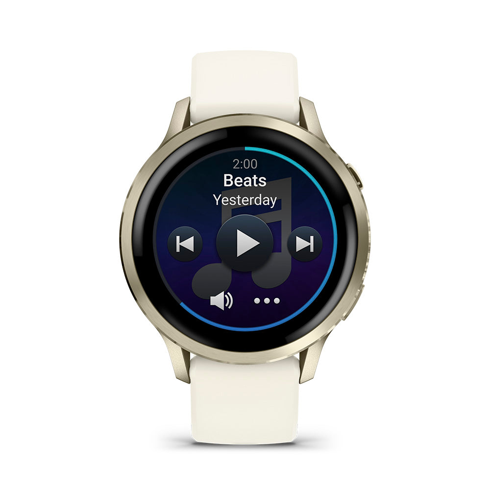 Relógio Garmin Venu ® 4 Ouro e Marfim - 41 mm