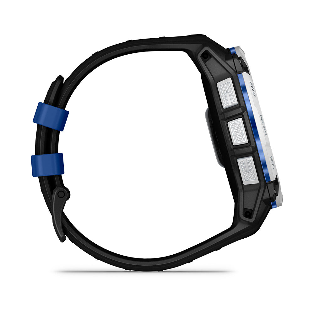 Relógio Garmin Instinct ® 3 Supernova Solar Branco/Azul/Preto - 50 mm