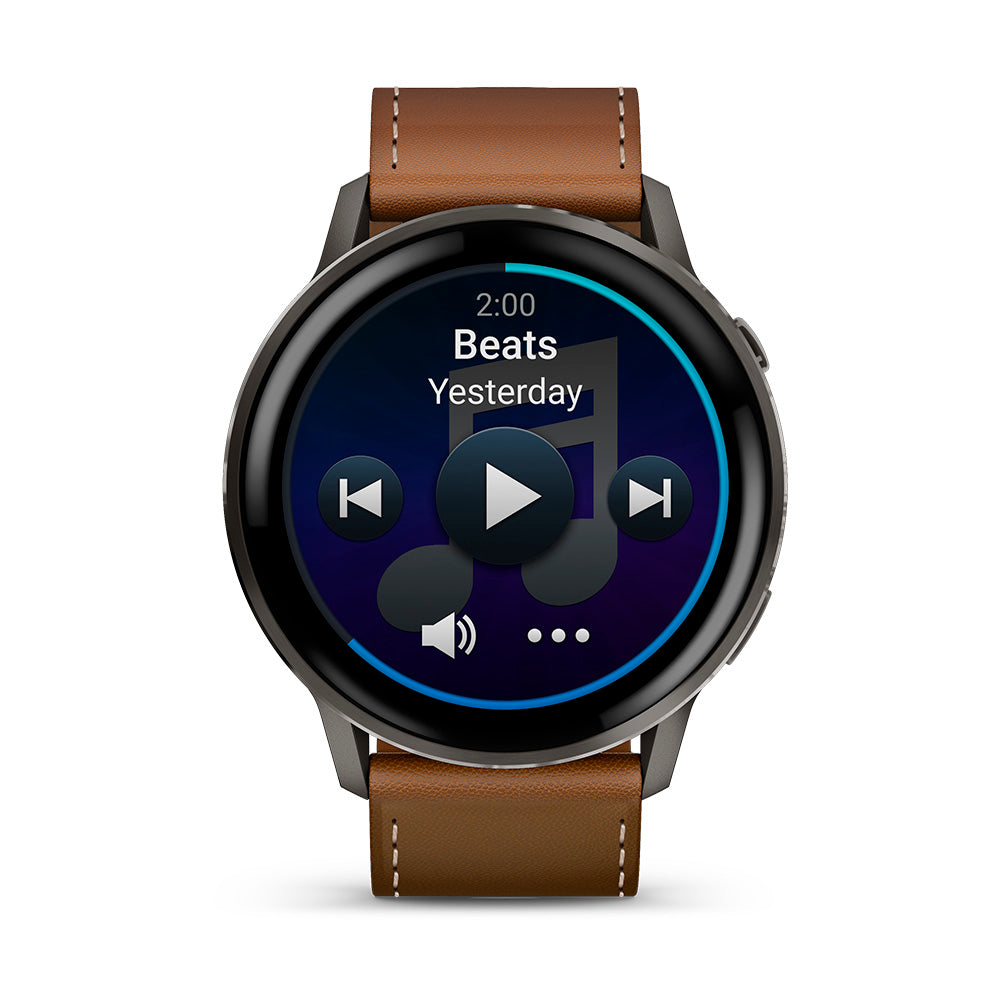 Relógio Garmin Venu ® 4 Ardósia e Marrom - 45 mm