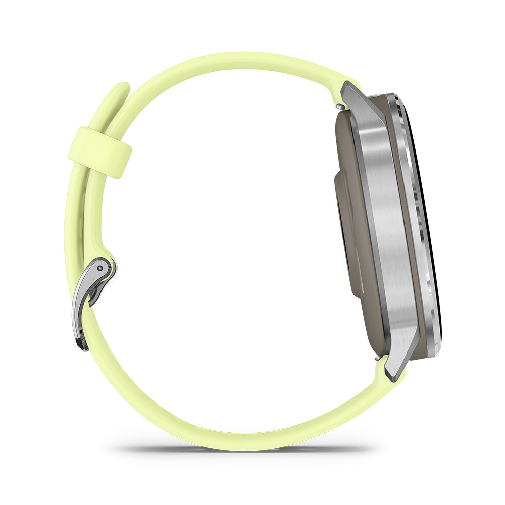 Relógio Garmin Venu ® 4 Prata e Citron - 45 mm