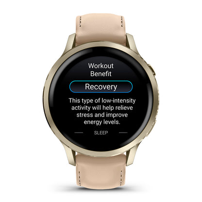 Relógio Garmin Venu ® 4 Ouro e Areia - 41 mm