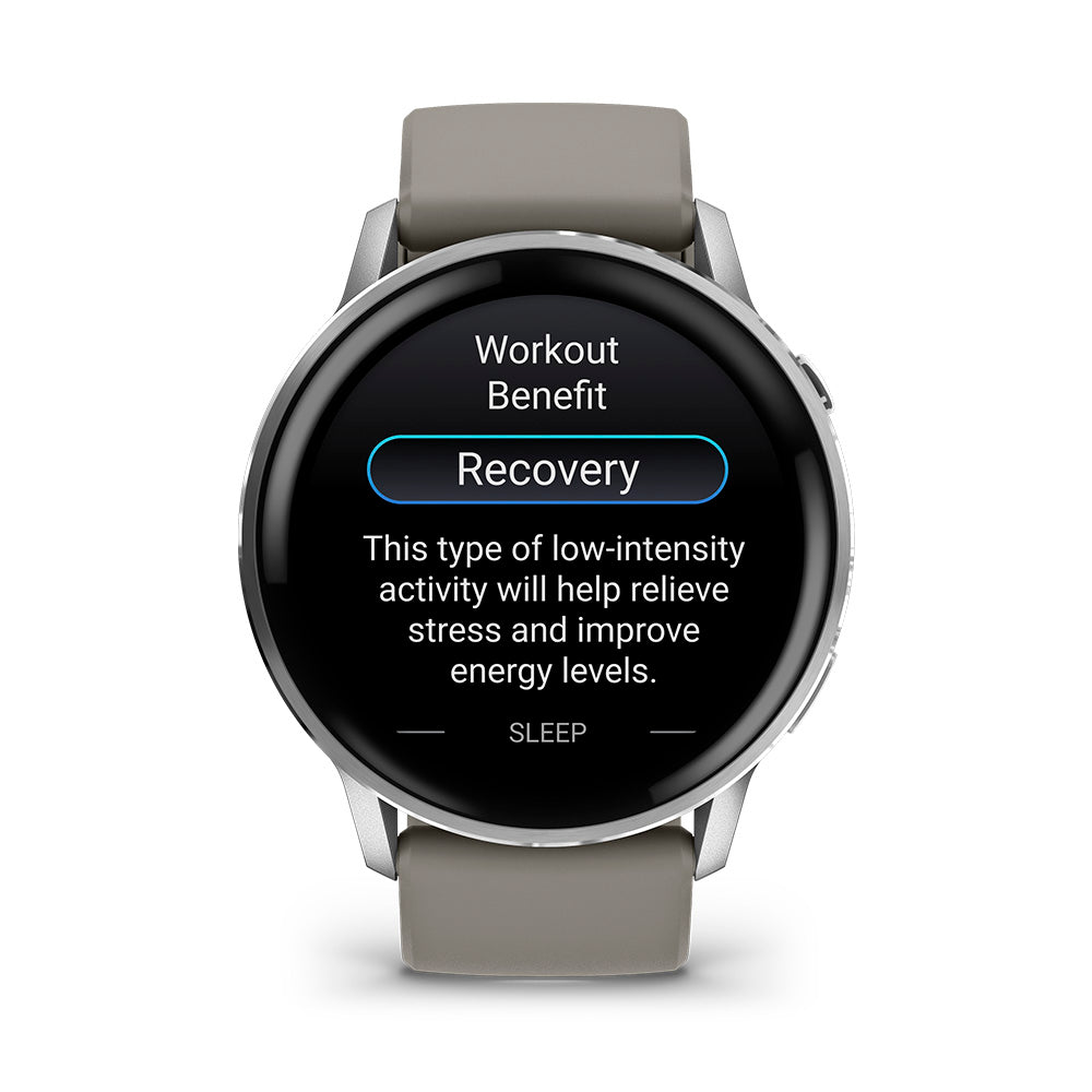 Relógio Garmin Venu ® 4 Prata e Cinza - 45 mm