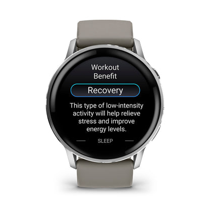 Relógio Garmin Venu ® 4 Prata e Cinza - 45 mm