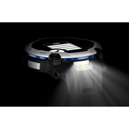 Relógio Garmin Instinct ® 3 Supernova Solar Branco/Azul/Preto - 50 mm