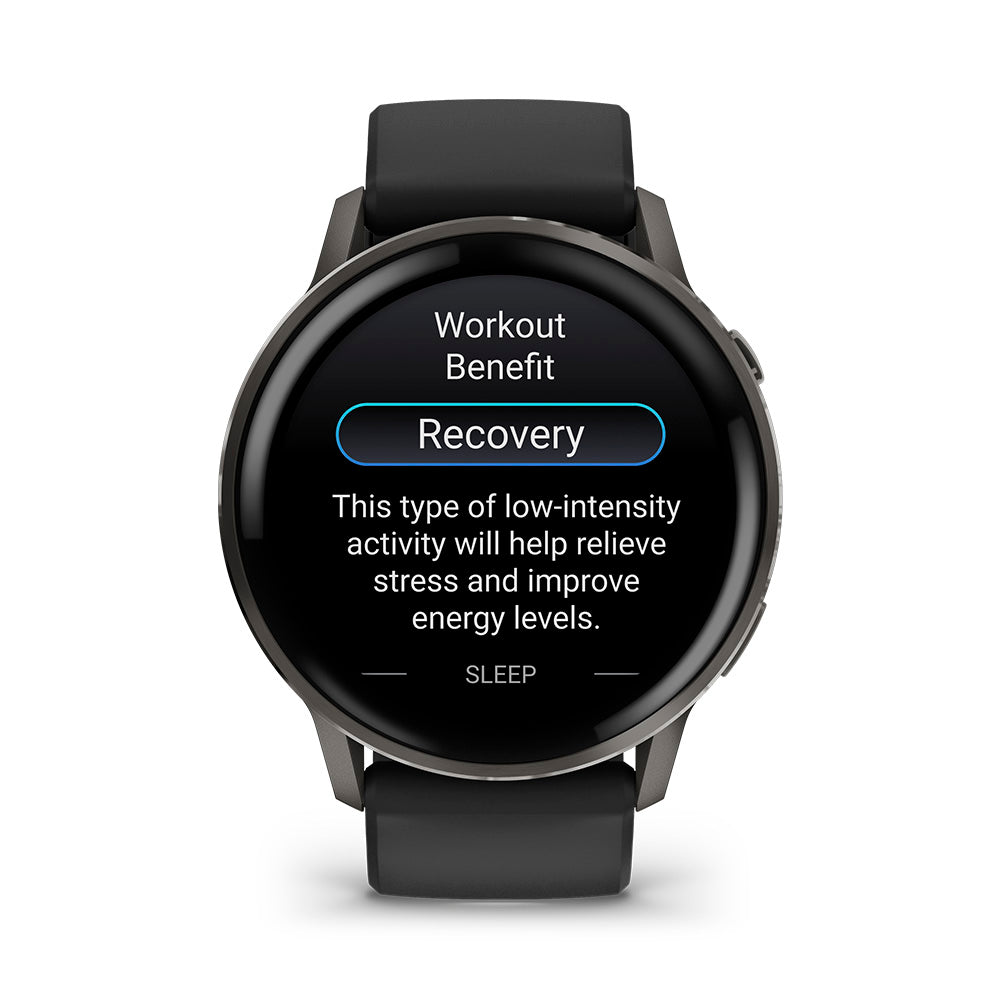 Relógio Garmin Venu ® 4 Ardósia e Preto - 45 mm