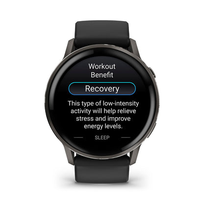 Relógio Garmin Venu ® 4 Ardósia e Preto - 45 mm