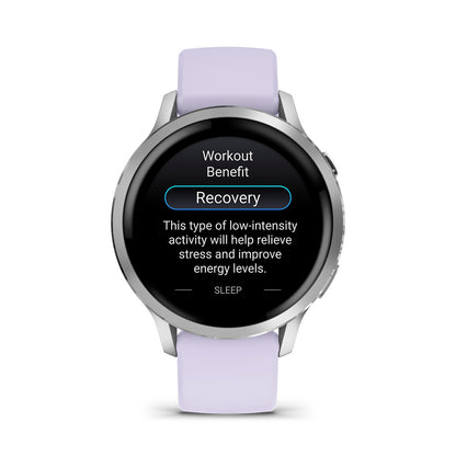 Relógio Garmin Venu ® 4 Prata e Lavanda - 41 mm