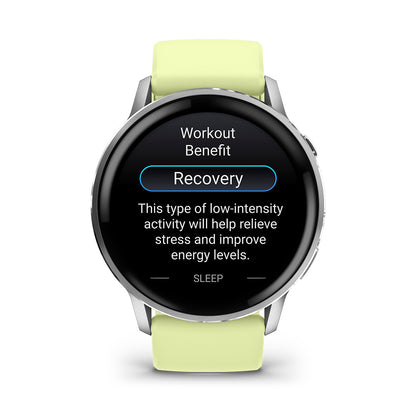 Relógio Garmin Venu ® 4 Prata e Citron - 45 mm