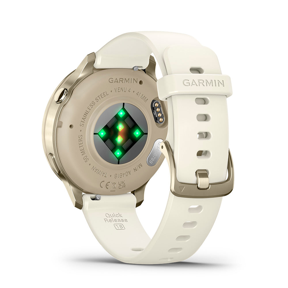 Relógio Garmin Venu ® 4 Ouro e Marfim - 41 mm