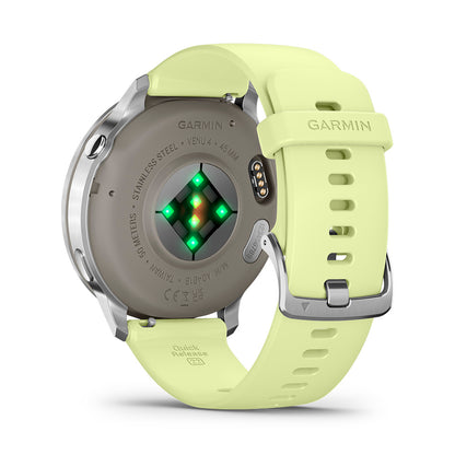 Relógio Garmin Venu ® 4 Prata e Citron - 45 mm