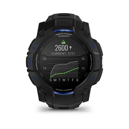 Relógio Garmin Instinct ® 3 Supernova AMOLED Preto e Azul - 50 mm