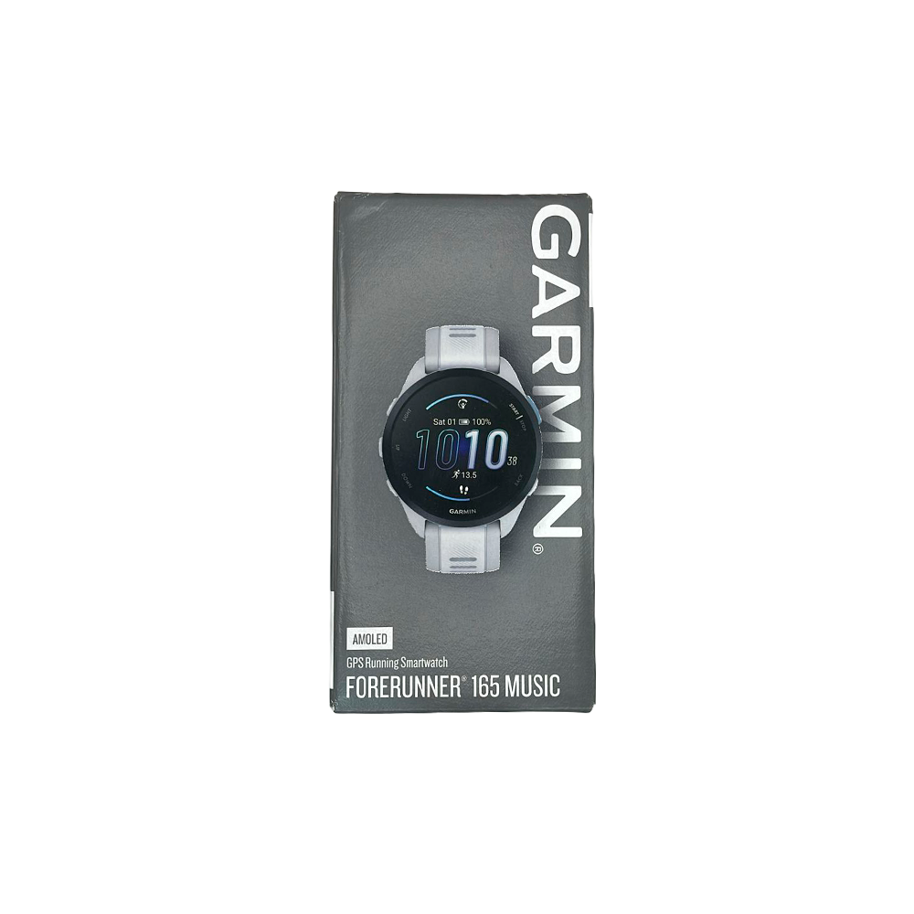 Outlet Relógio Garmin Forerunner 165 Music Cinza e Branco
