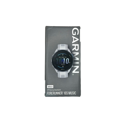 Outlet Relógio Garmin Forerunner 165 Music Cinza e Branco