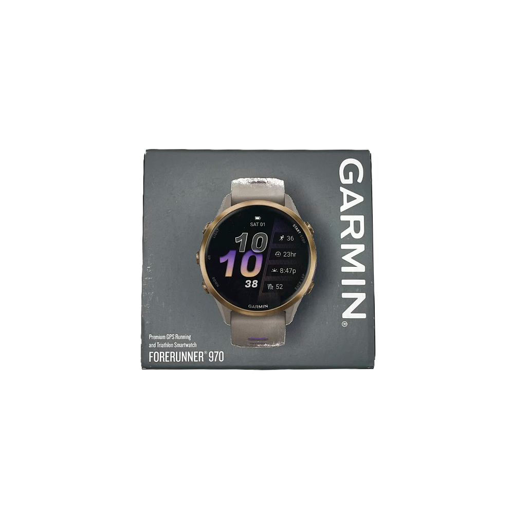 Outlet Relógio Garmin Forerunner ® 970 Titânio e Cinza Francês/Índigo