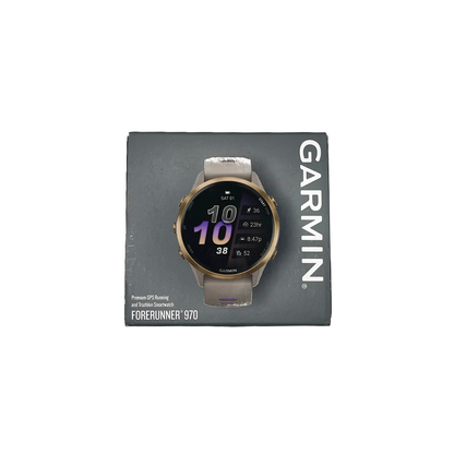 Outlet Relógio Garmin Forerunner ® 970 Titânio e Cinza Francês/Índigo