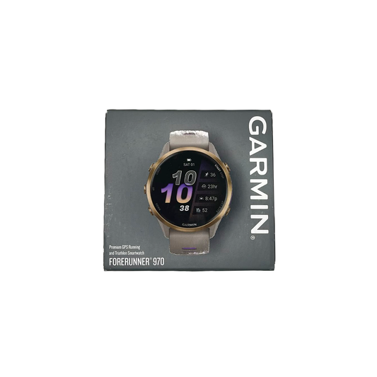 Outlet Relógio Garmin Forerunner ® 970 Titânio e Cinza Francês/Índigo