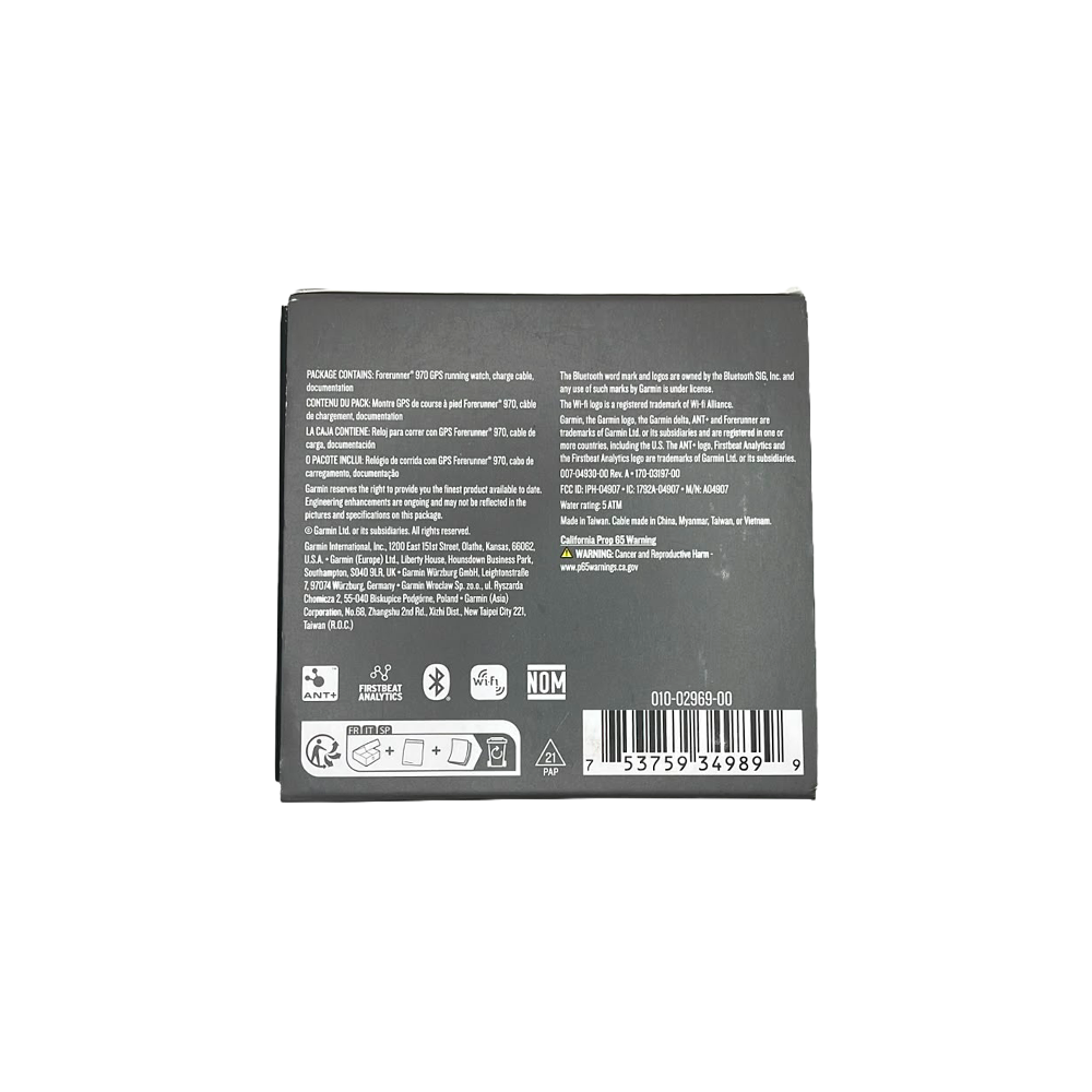 Outlet Relógio Garmin Forerunner ® 970 Cinza