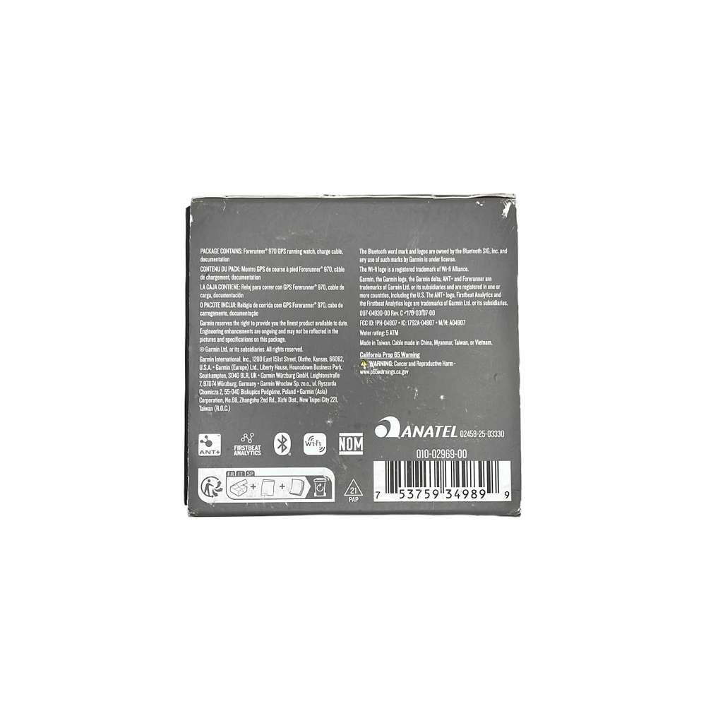 Outlet Relógio Garmin Forerunner ® 970 Cinza