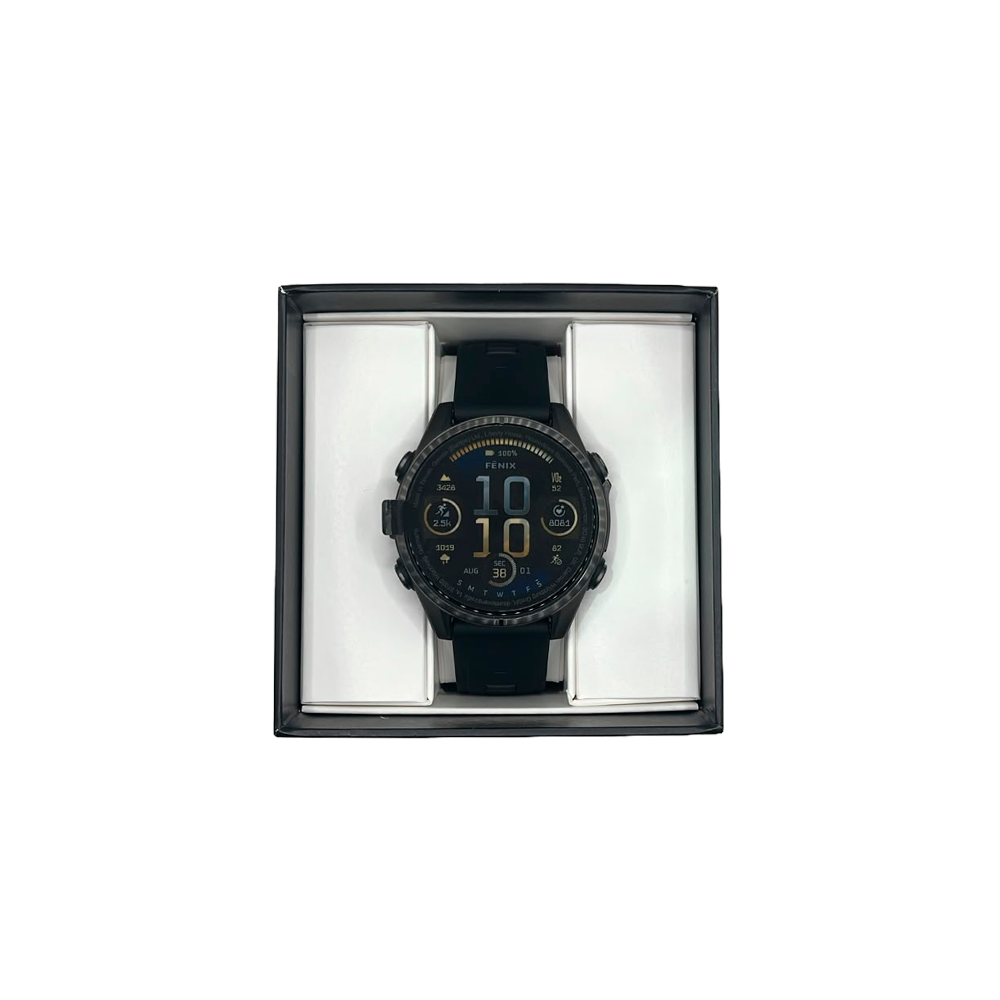 Outlet Relógio Garmin fēnix ® 8S Safira Carbon Gray DLC Titânio Preto e Cinza