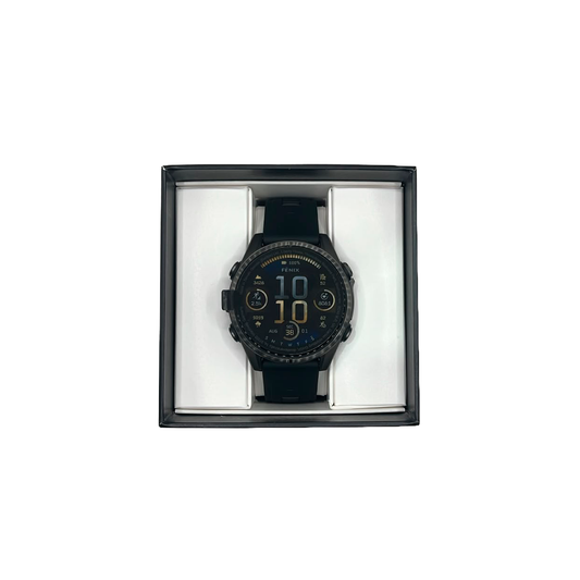 Outlet Relógio Garmin fēnix ® 8S Safira Carbon Gray DLC Titânio Preto e Cinza