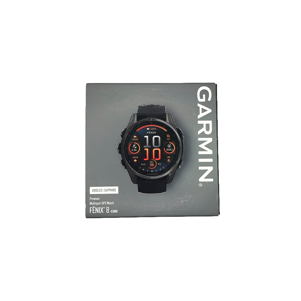 Outlet Relógio Garmin fēnix ® 8S Safira Carbon Gray DLC Titânio Preto e Cinza