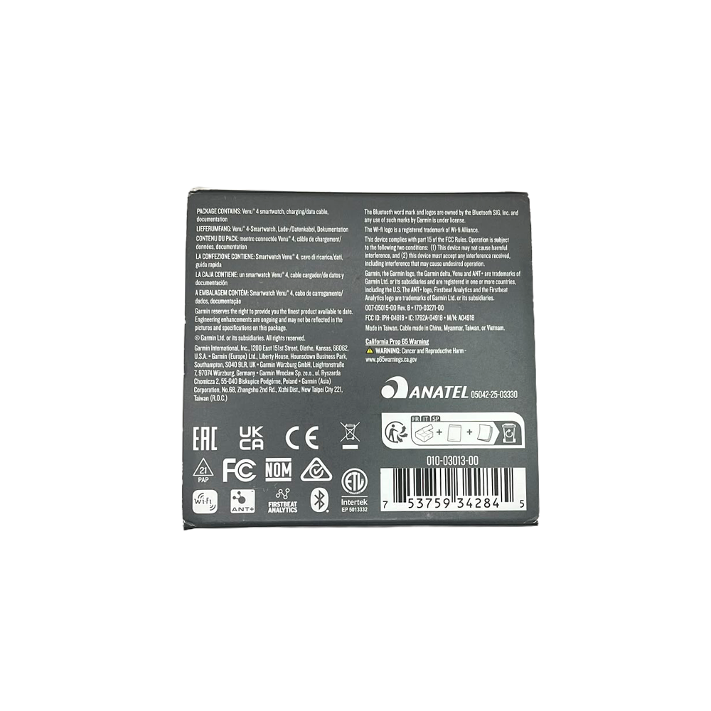 Outlet Relógio Garmin Venu 4 Ouro Lunar e Marfim - 41 mm