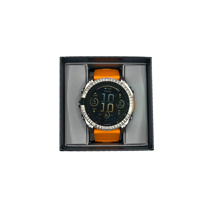 Outlet Relógio Garmin fēnix 8X Safira Titânio e Laranja