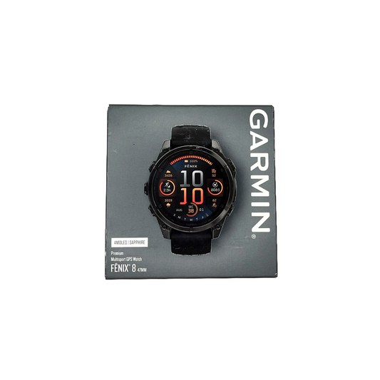 Outlet Relógio Garmin fēnix ® 8 Safira Titânio Cinza Carbono e Preto