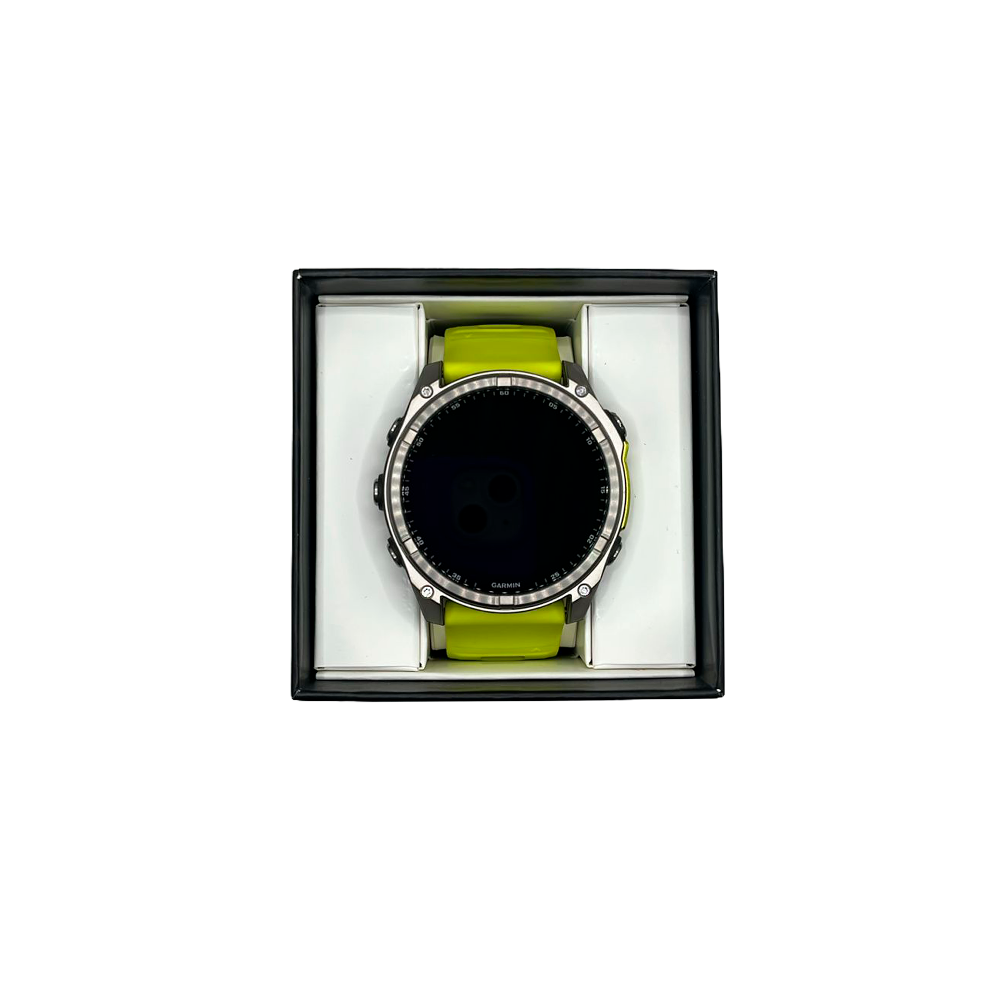 Outlet Relógio Garmin fēnix ® 8X Safira Solar Titânio e Amarelo