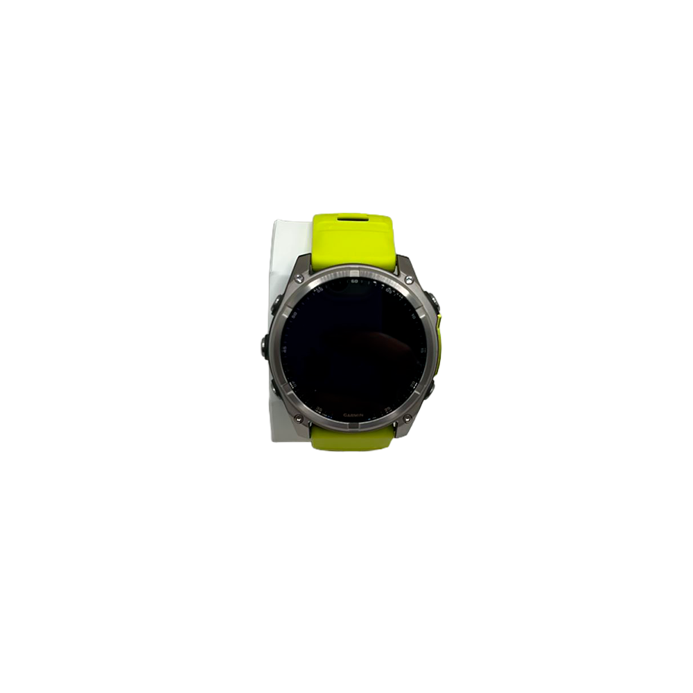 Outlet Relógio Garmin fēnix ® 8X Safira Solar Titânio e Amarelo