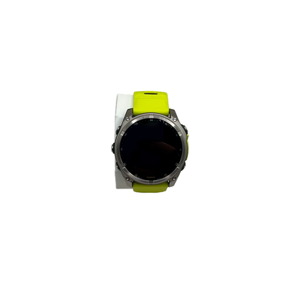 Outlet Relógio Garmin fēnix ® 8X Safira Solar Titânio e Amarelo