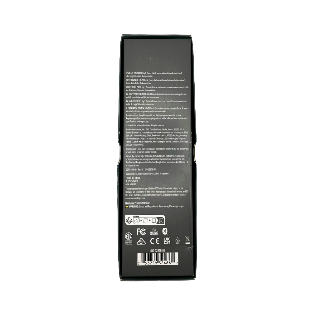 Outlet Relógio Garmin Lily 2 - Bronze com pulseira amora de couro