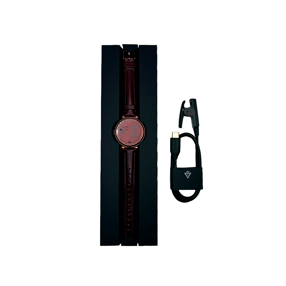 Outlet Relógio Garmin Lily 2 - Bronze com pulseira amora de couro