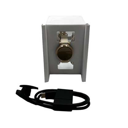 Outlet Relógio Garmin Lily 2 - Dourado Pulseira Branca de Silicone