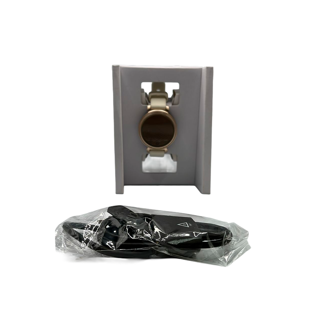 Outlet Relógio Garmin Lily 2 - Dourado Pulseira Branca de Silicone