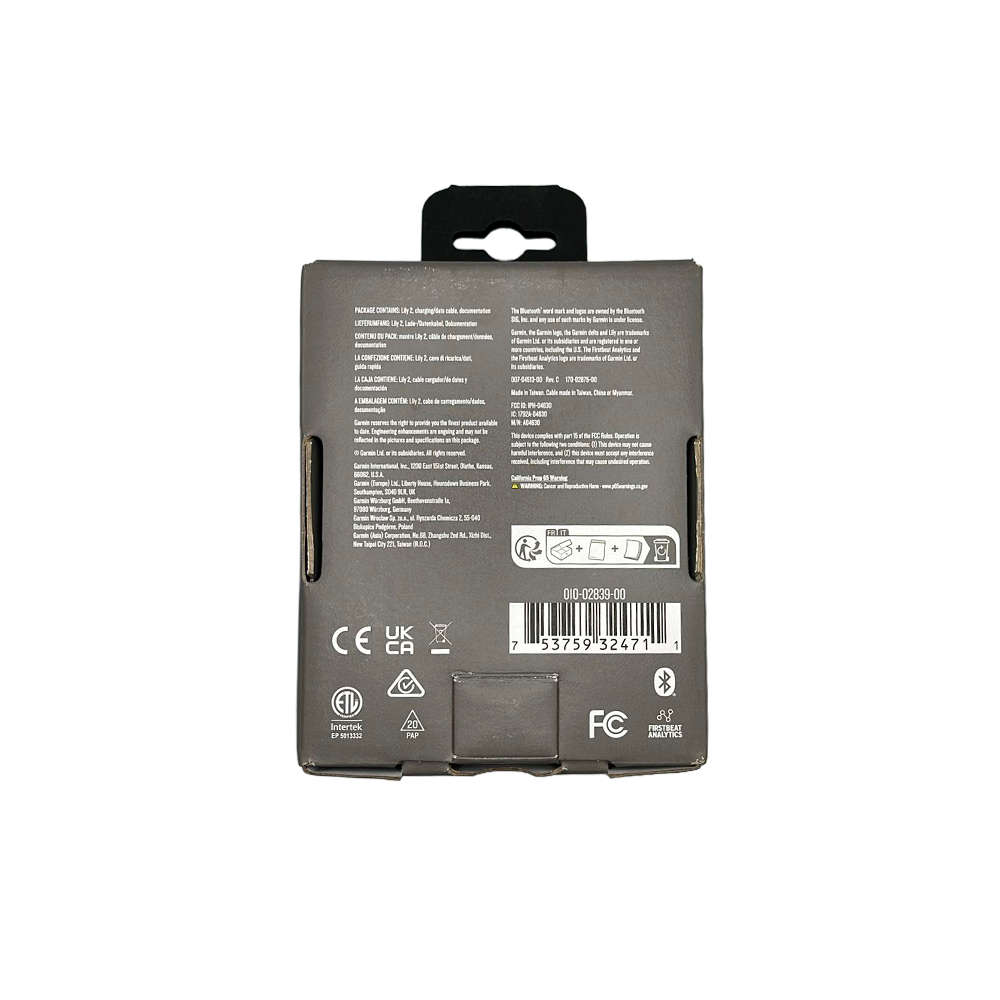 Outlet Relógio Garmin Lily 2 - Dourado Pulseira Branca de Silicone