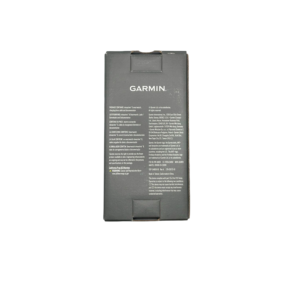 Outlet Relógio Garmin vívoactive 6 - Lunar Gold com pulseira de silicone Branca