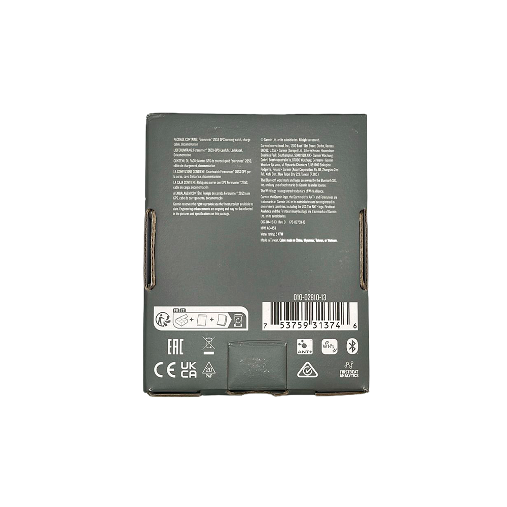 Outlet Relógio Garmin Forerunner 265S Music Preto com Amarelo