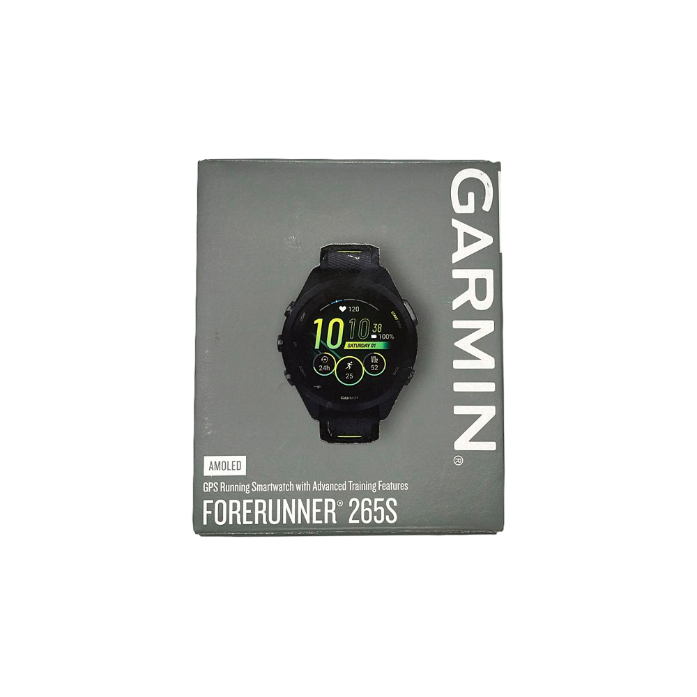 Outlet Relógio Garmin Forerunner 265S Music Preto com Amarelo