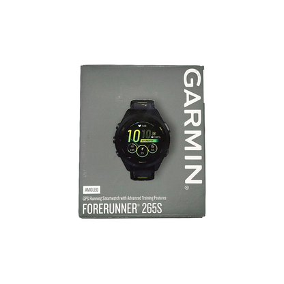 Outlet Relógio Garmin Forerunner 265S Music Preto com Amarelo