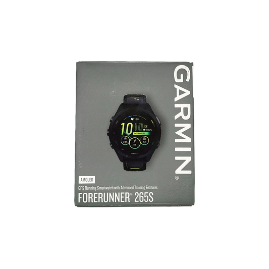 Outlet Relógio Garmin Forerunner 265S Music Preto com Amarelo