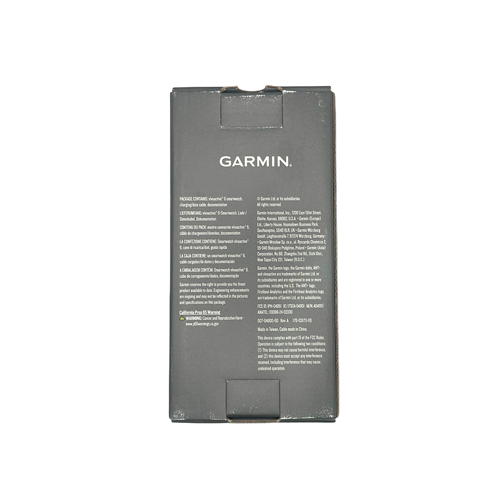 Outlet Relógio Garmin vivoactive 6 Preto com pulseira de silicone Preta