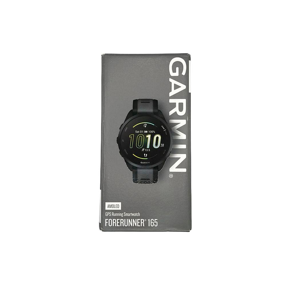 Outlet Relógio Garmin Forerunner 165 Preto e Cinza Ardósia