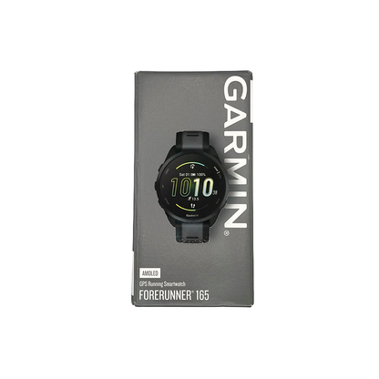 Outlet Relógio Garmin Forerunner 165 Preto e Cinza Ardósia