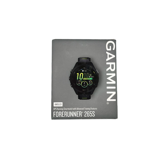 Outlet Relógio Garmin Forerunner 265S Music Preto com Amarelo