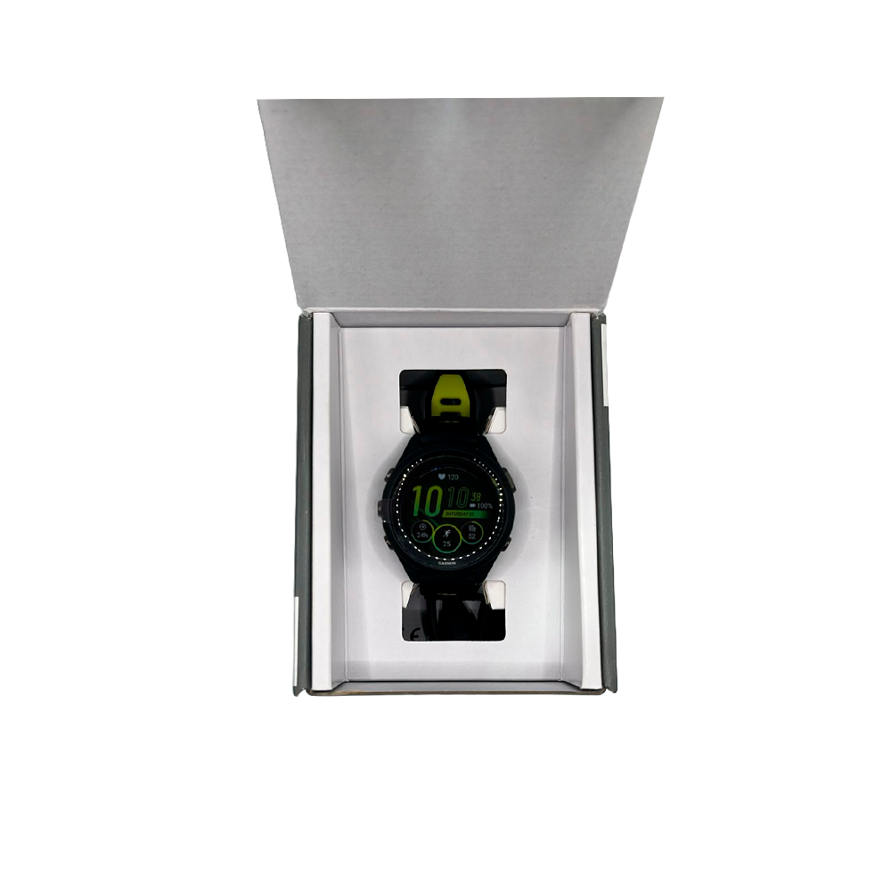 Outlet Relógio Garmin Forerunner 265S Music Preto com Amarelo