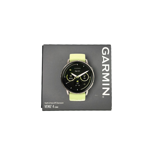 Outlet Relógio Garmin Venu 4 - 45 mm Prata e Amarelo-Lima