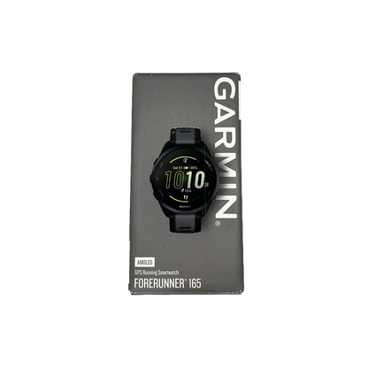 Outlet Relógio Garmin Forerunner 165 Preto e Cinza Ardósia